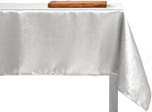LOVELY HOME Water-Repellent Stain-Resistant Tablecloth - Lurex 