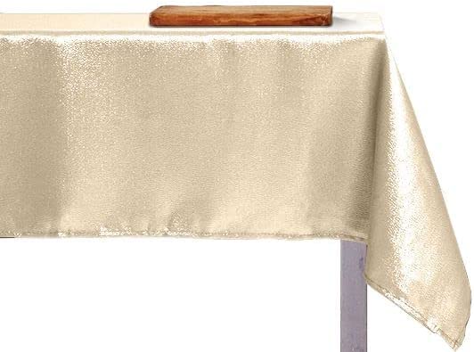 LOVELY HOME Water-Repellent Stain-Resistant Tablecloth - Lurex 