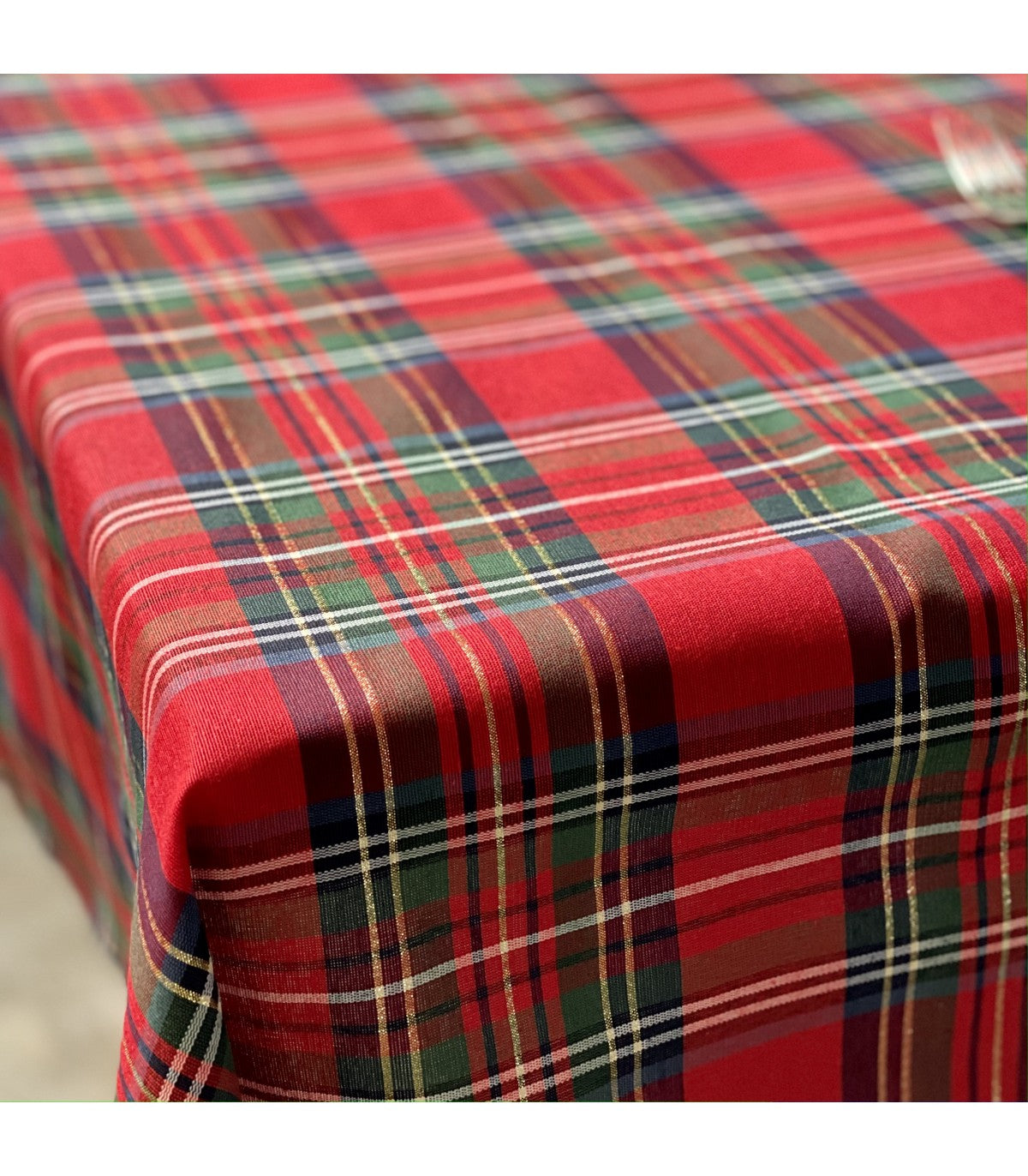 Scottish Tartan Tablecloth with Lurex - Natalina